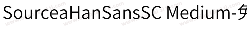 SourceaHanSansSC Medium字体转换